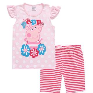 Baju Piyama dengan Bahan Katun dan Gambar Kartun Peppa Pig Baju Piyama dengan Bahan Katun dan Gambar Kartun Peppa Pig
