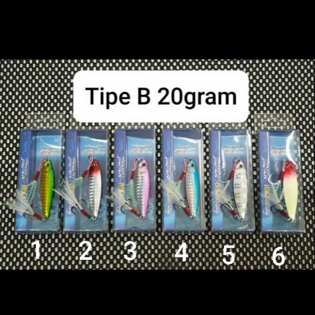 METAL JIG GONE FISHING JIGMEN TIPE B / 15gr &amp; 20gr