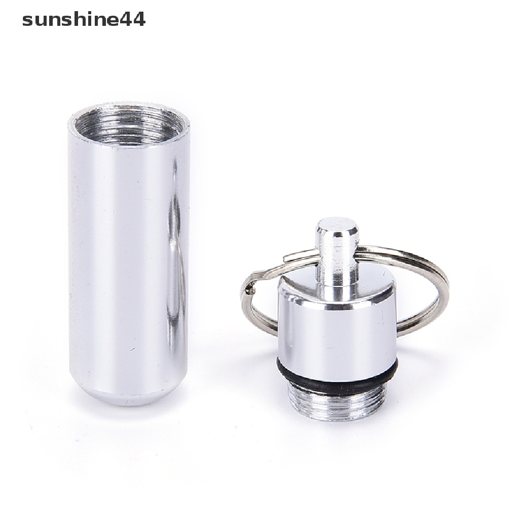 Sunshine Gantungan Kunci Bentuk Botol Obat Bahan Aluminum Anti Air