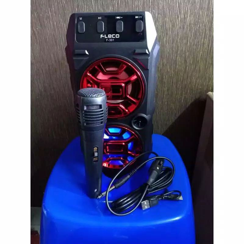 Speaker Bluetooth Wireless Fleco F-301 Free Mic//Speaker Wireless Murah Fleco F-310