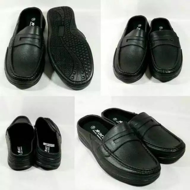 BB ATT AB 550 SEPATU SLOP PRIA Sepatu Formal Tanpa Tali Bahan Karet Nyaman Dan Ringan