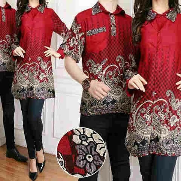 Couple Batik Nana Maroon