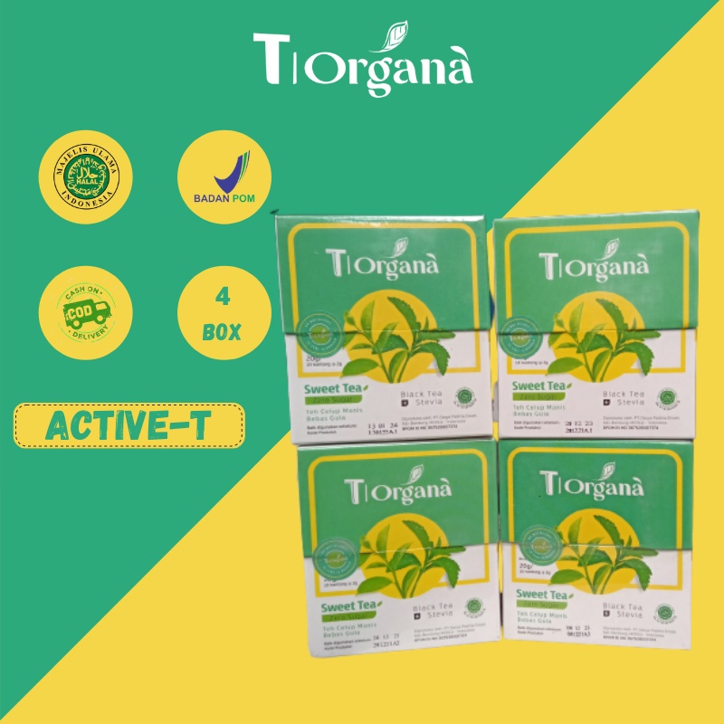 

Teh Stevia Untuk Diet & Diabetes - T|Organa isi 10Tbag - 4 Box T|Organa