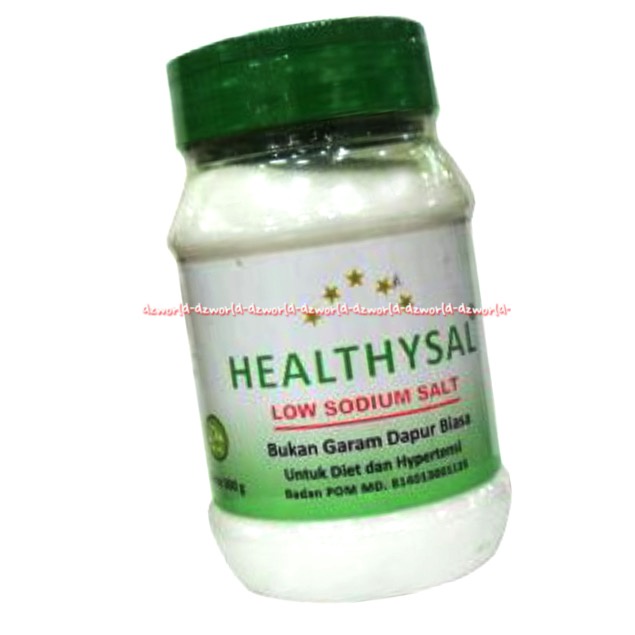 Healthysal Low Sodium 300gr Salt Garam Diet Untuk Penyakit Stroke Diabetes 300 gram Healthy Sal Lowsodium