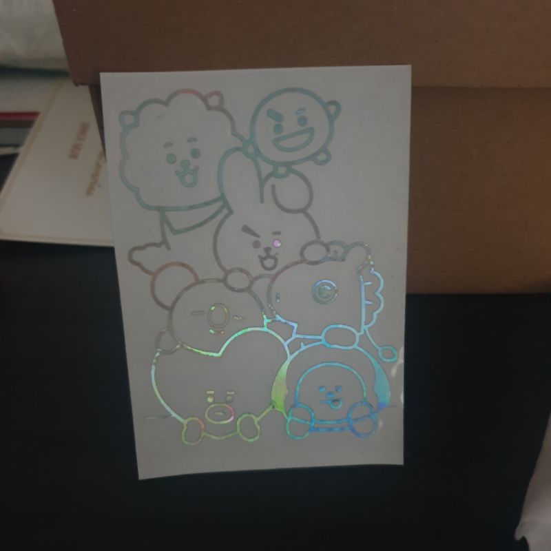 

sticker BT21 Hologram type 1