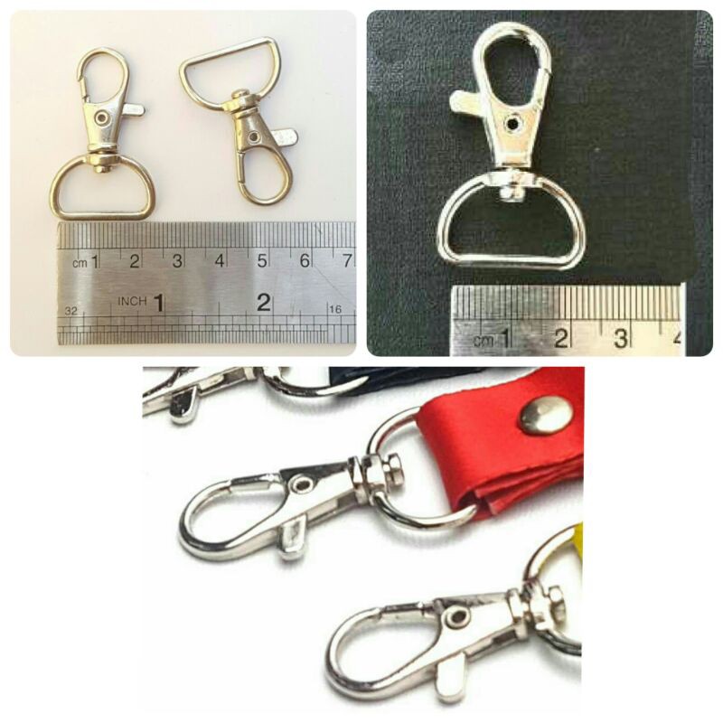 

Satuan!Cantelan tali lanyard id card 2 cm/cantelan gantungan tali id card