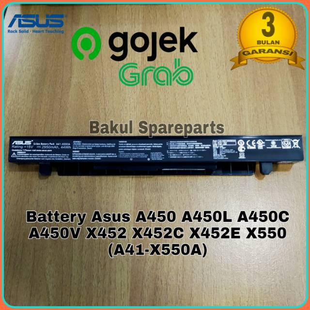 Baterai Original Laptop Asus X452 X452C X452E X450 X450V X450VP X550 X550C X550CL (A41-X550A)