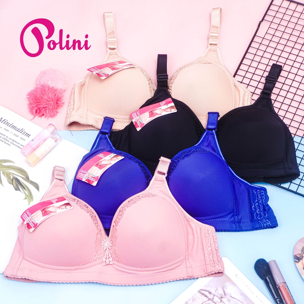 BEE - Bra Bh Wanita Push Up Tanpa Kawat Bh Jumbo Premium Polini G388