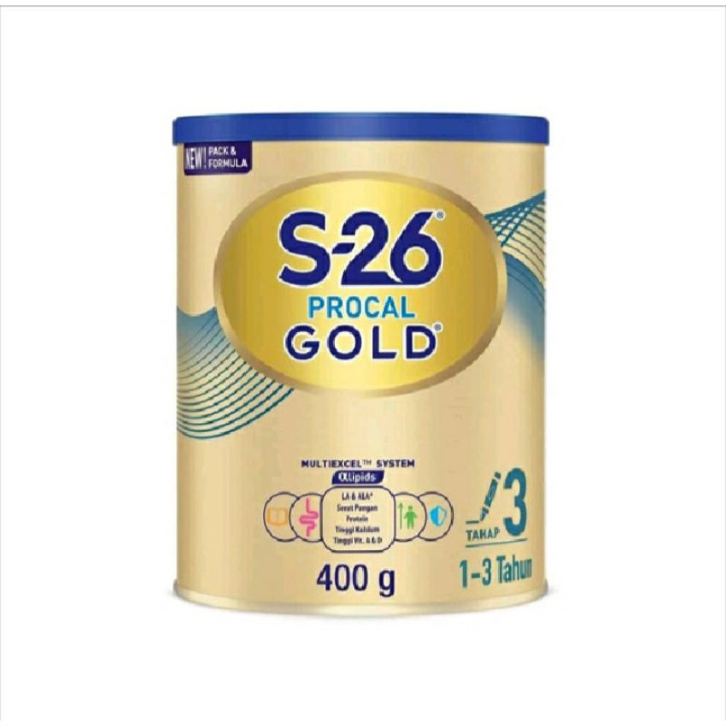 S26 PROCAL GOLD TAHAP 2 RASA VANILA 400gr