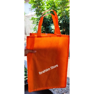 (ECER) TAS SPUNBOND POLOS TEBAL UKURAN 40x30x10 TAS HAJATAN POLOS MURAH TAS SPUNBOND POLOS MURAH