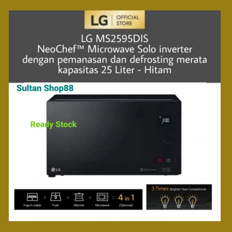 LG Microwave Smart Inverter NeoChef MS2595DIS l Microwave LG Solo 25 L
