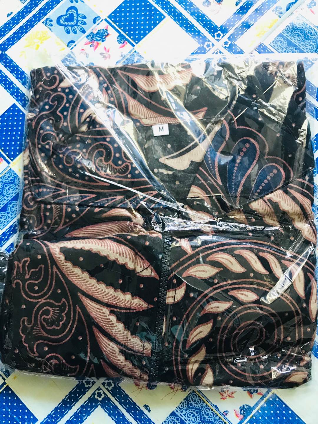 Batik Tunik Shibori Jumputan Terbaru Size S-3l / Hrb026 Yelbor Navbor / Biru Putih / Original..