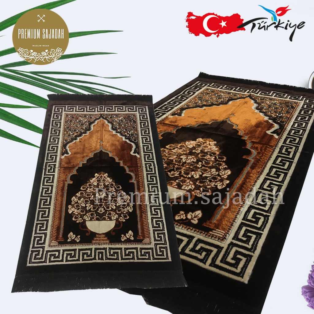 Sajadah Turki Bulu / Sajadah Turkey 110x70cm / Sajadah Bulu Premium / Sajadah Murah Grosir / Sejadah