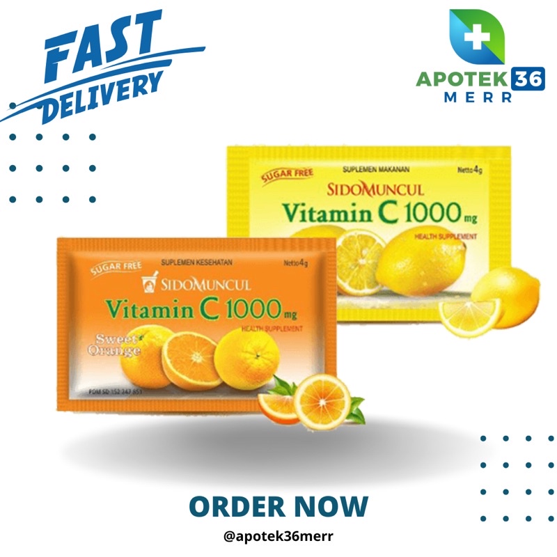 SIDOMUNCUL VITAMIN C1000 LEMON ORANGE