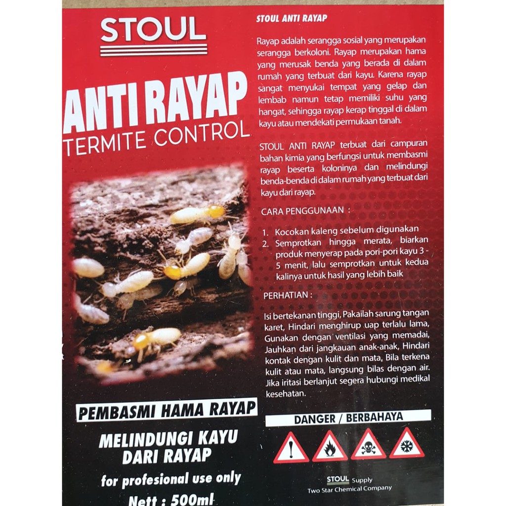 Anti Rayap Stoul 500ml Pembasmi Rayap Bantrex Lantrex Bayer