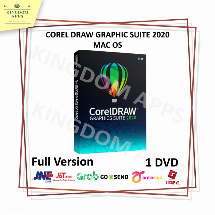 (READY) Corel Draw Graphic Suite 2020 FOR MAC OS FULL LICENSE DVD FULL VERSION