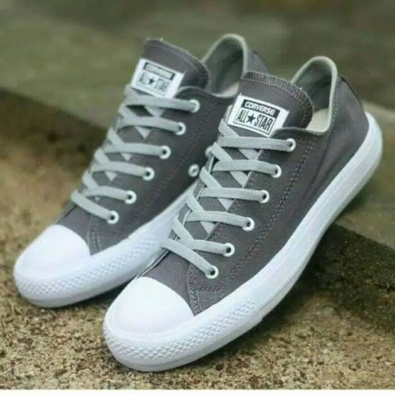 Sepatu Converse Al star Chuck Taylor Abu-abu | Sepatu Converse Pria wanita