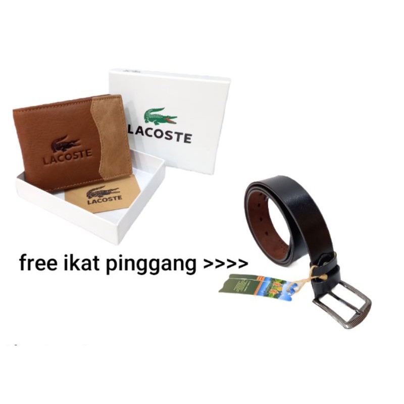 Dompet kulit lacoste.Dompet kulit pria import lacoste lct 001