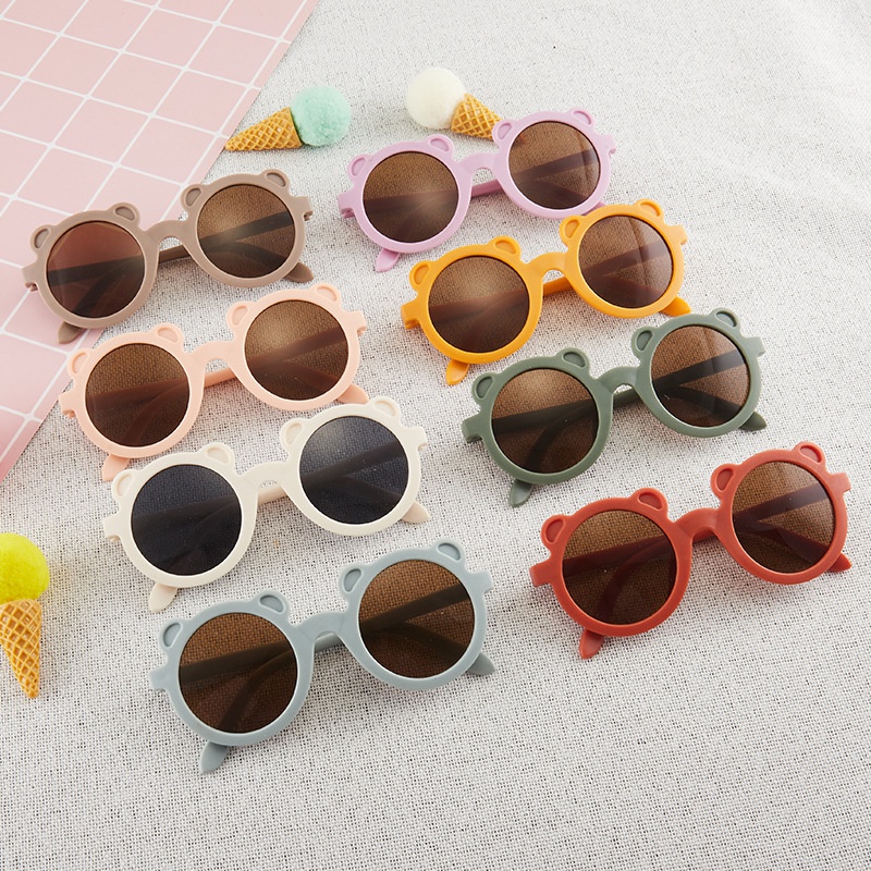 Grosir - F984 Kacamata Bear Anak / Kacamata Fashion / Kacamata Model Telinga Beruang / Kacamata Lucu