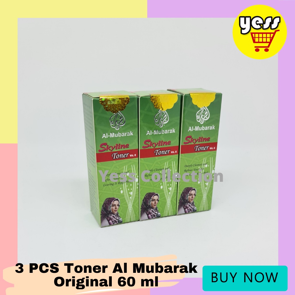 Al Mubarak Toner ORIGINAL 3 PCS | Toner Al Mubarak Original | Al-Mubarak Toner Wajah