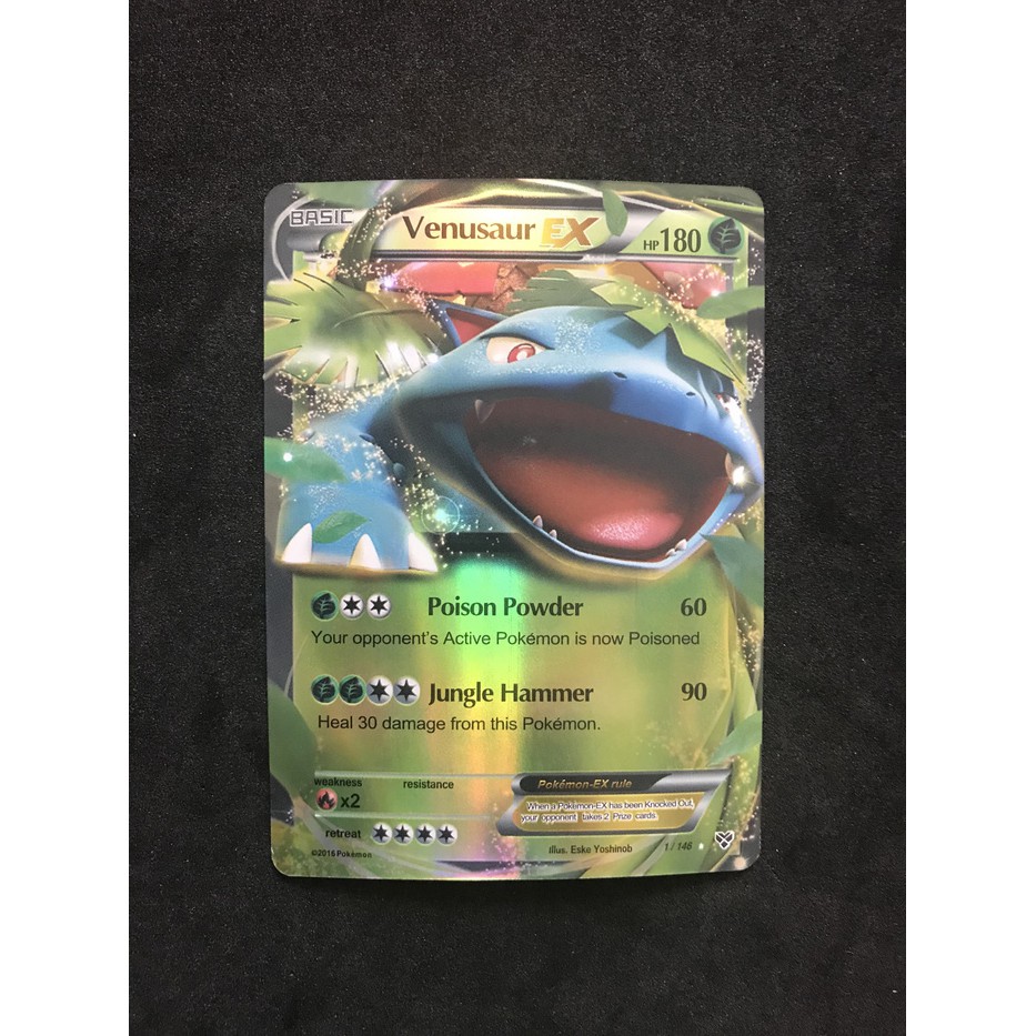 Kartu Pokemon TCG Basic Venusaur EX (harga/kartu)