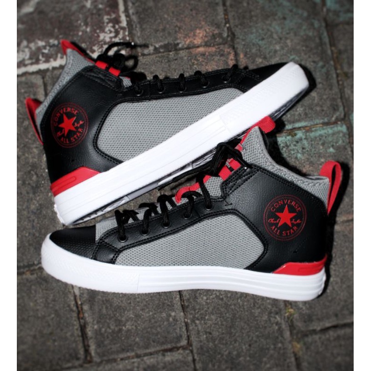 CONVERSE OX HI ORIGINAL Black - Red- grey / black red