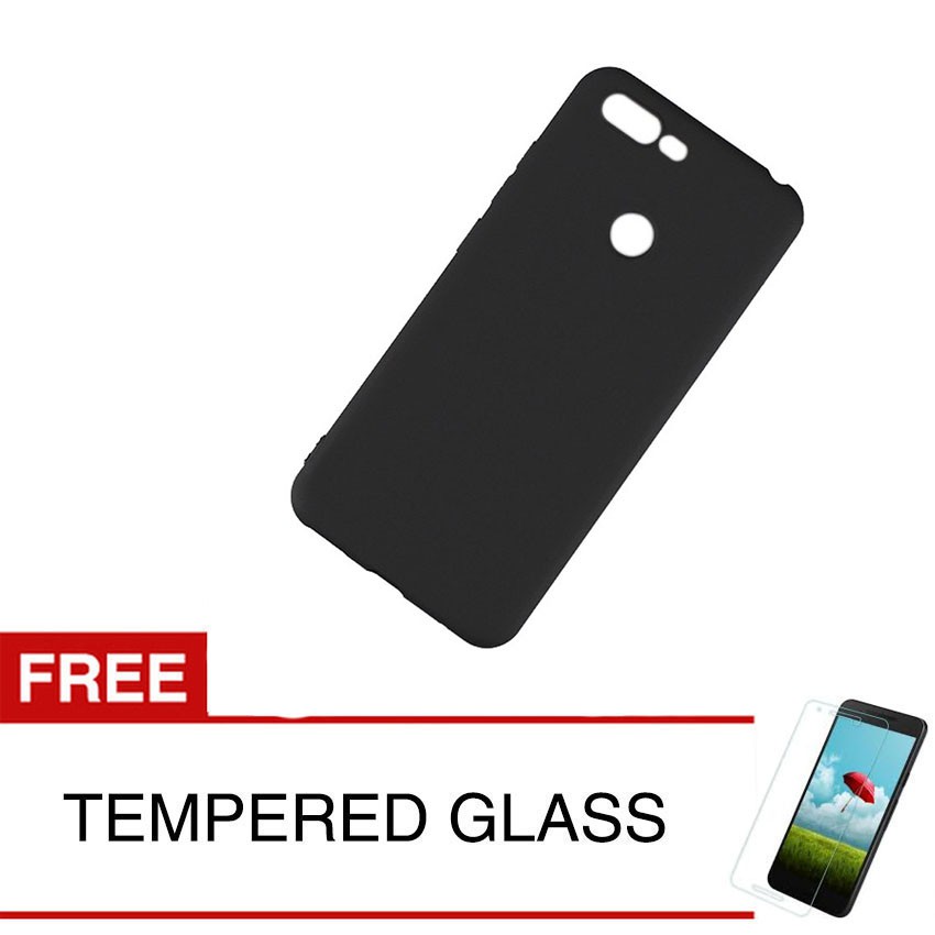 Case for Lenovo S5 2018 / K520T - 5.7 inch - Slim Soft Case - Hitam Solid + Gratis Tempered Glass