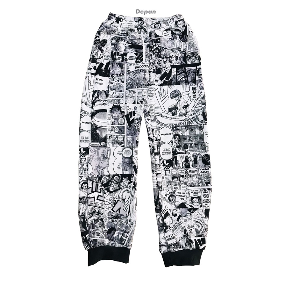 Celana Olahraga Jogger Onepiece Mugiwara Fullprint