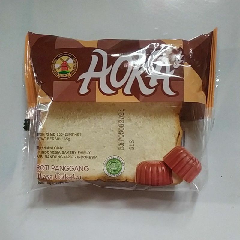 

AOKA Roti Panggang Rasa Cokelat Indonesia Bakery Family