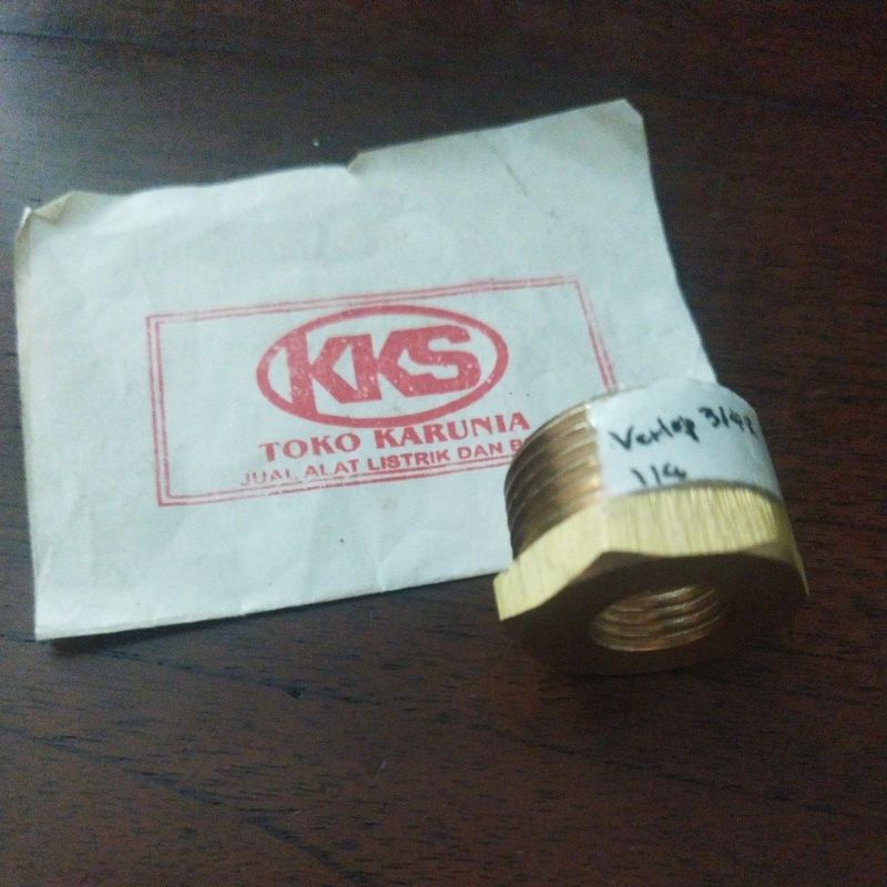 Verlop Ring Kuningan 3/4 x 1/4"