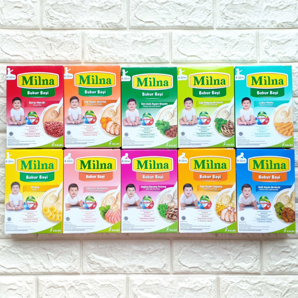 Milna Bubur Tim Bayi Wgain Goodmil Organic 120gr Makanan Baby Mpasi Instan usia 6 8 bulan ke atas