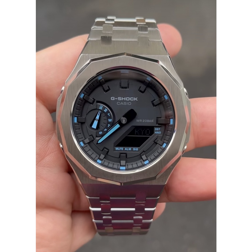 G-Shock Custom AP GA-2100 1A2DR ORIGINAL SILVER GEN5