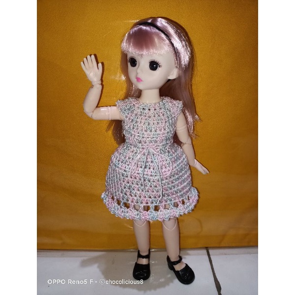 Dress Rajut Bjd 30cm