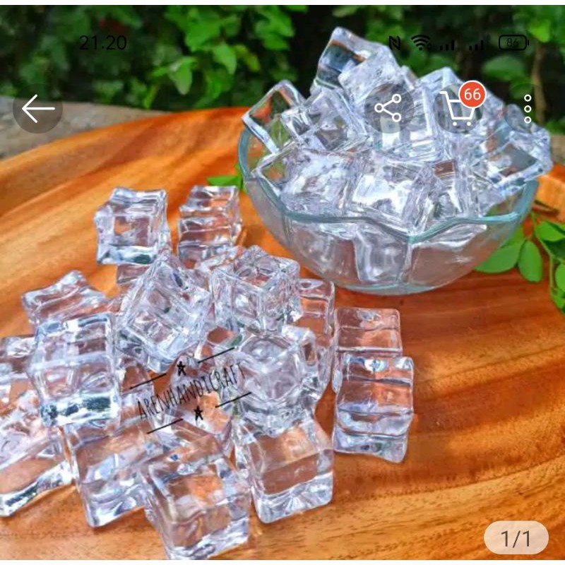 Fake ice cube es batu palsu, photography, slime