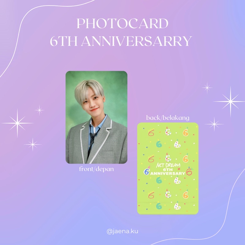 [NCT DREAM] PHOTOCARD/ID PHOTO 6th ANNIVERSARRY NCT DREAM ‼️BACA DESKRIPSI‼️