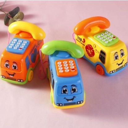 PROMO Mainan Bayi Car Mobile Phone Telephone Telepon Mobil Mini No.1316 - Mainan Telephone Bentuk Bus Music Dan Lampu Murah