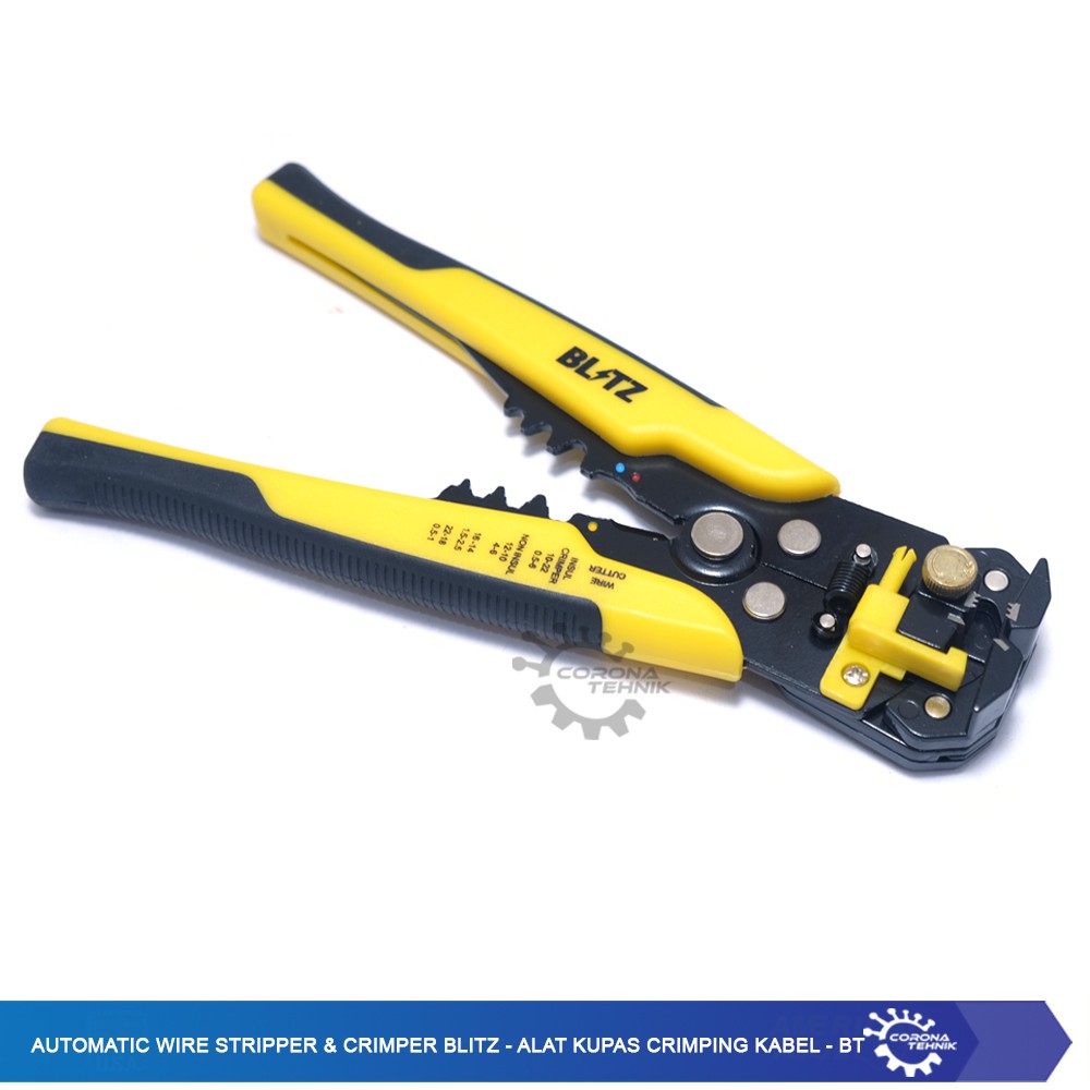 Automatic Wire Stripper Crimper Blitz - Alat Kupas Crimping Kabel - BT