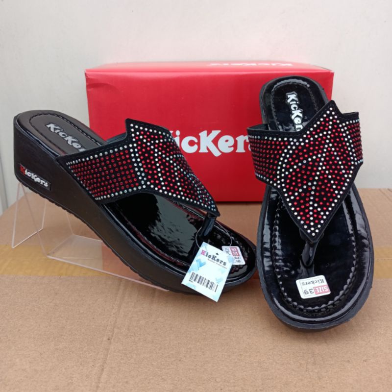 SANDAL WANITA WEDGES MODEL CALBI HAK 5CM | SANDAL WEDGES BLINK BLINK-CB 03