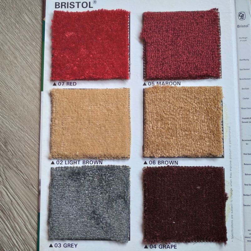 Karpet Bristol Meteran Murah