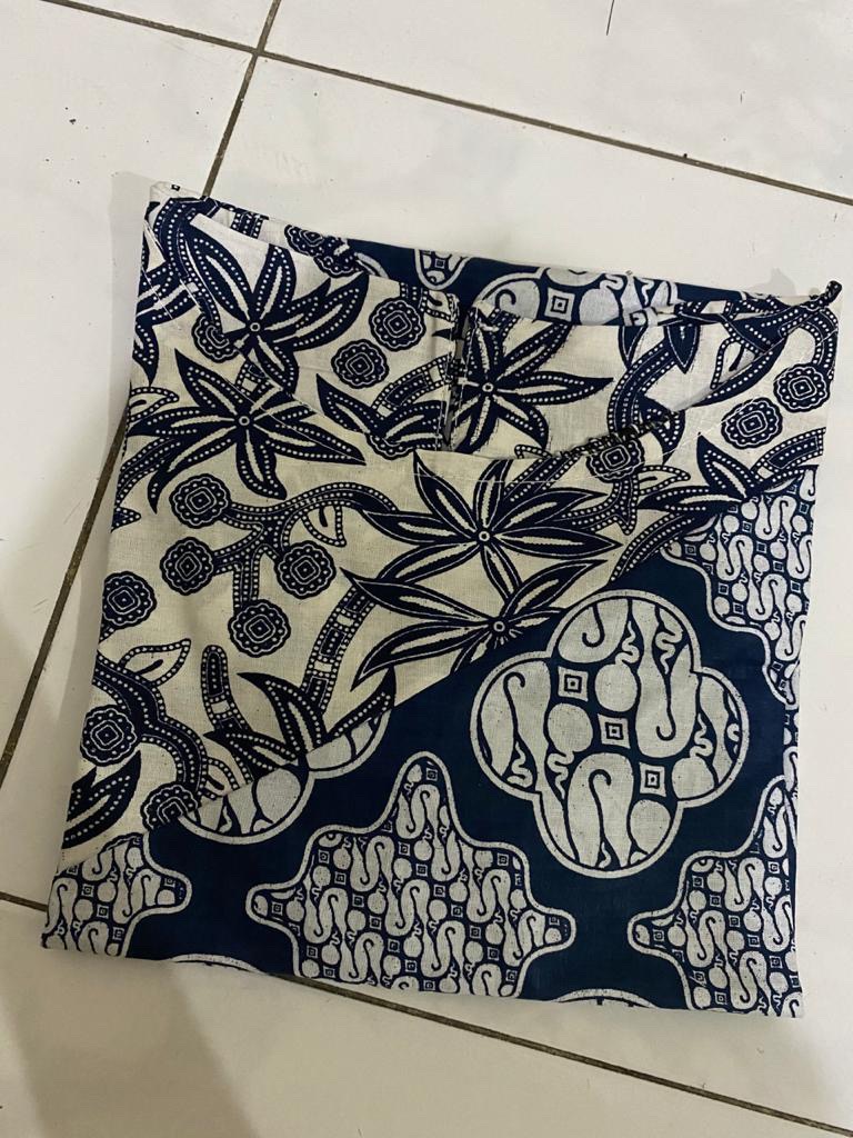 Comfortclothes9 -[ Real Pict] Atasan Batik Wanita Luna Top Seragam Kantor Lengan Pendek Ld 96cm