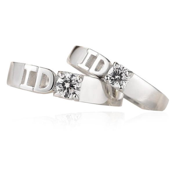 CINCIN INISIAL WEDDING RING CUSTOM EMAS PERAK PALLADIUM PLATINUM