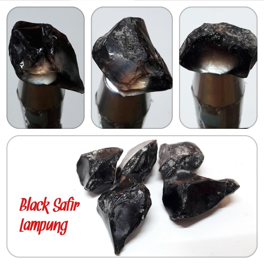 ROUGH BLACK SAFIR LAMPUNG. MANTAP TAPI EKONOMIS