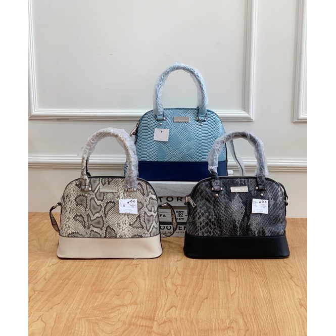 M280 Mango Snake Print Top Handle Bag