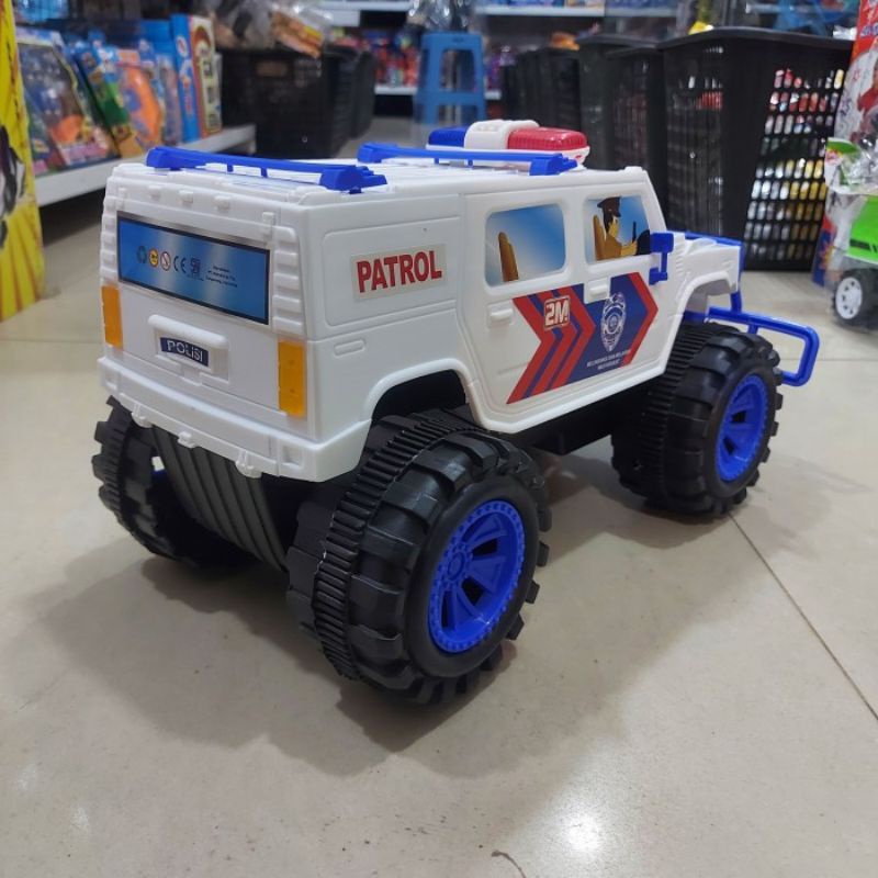 Mainan Jeep Patroli Polisi Besar - Mobil Mobilan Police Car Jumbo Anak Laki Cowok