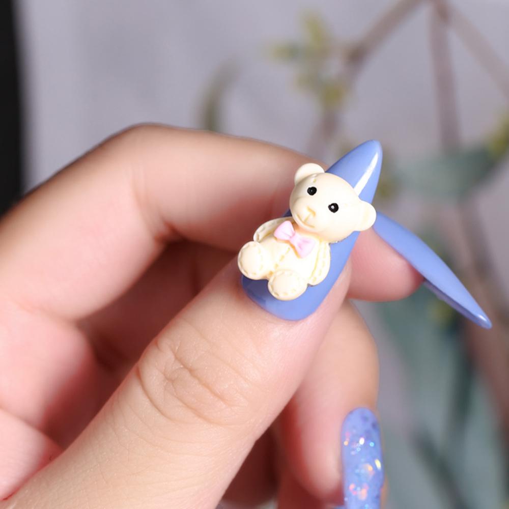 Agustina Dekorasi Nail Art 3D 13 * 18MM OrnamentscJapanese Style Resin Bear Manicure Designs