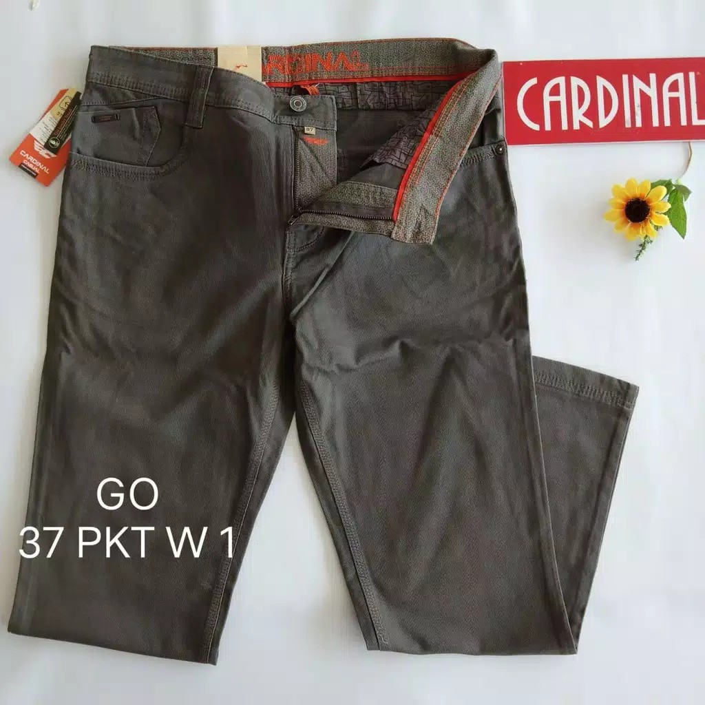 gos 37-38 PKT CARDINAL CASUAL CELANA POCKETS PANJANG Celana Chino Pria Fashion Laki Brand Kekinian