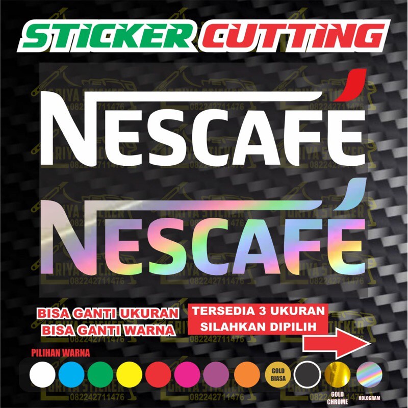 Sticker NESCAFE stiker cutting viral sticker nescafe nmax aerox beat vario scoopy universal