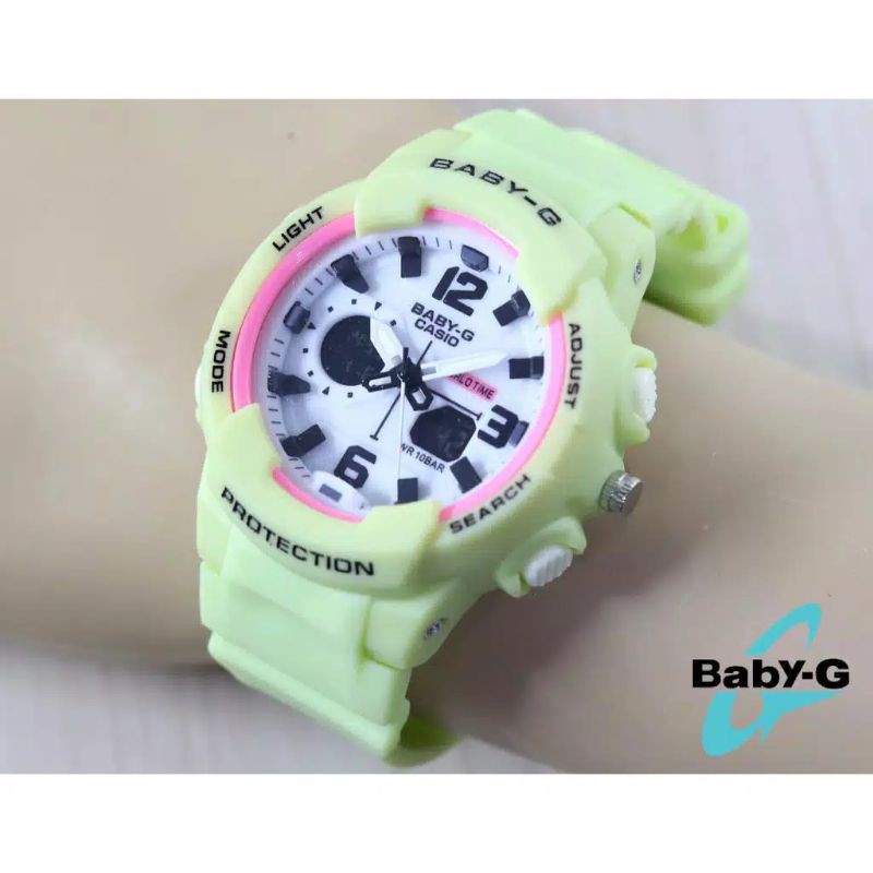 REAL PIC !!!!! JAM TANGAN WANITA BABY G BA 230 DUAL TIME, JAM TANGAN SPORT ANTI AIR