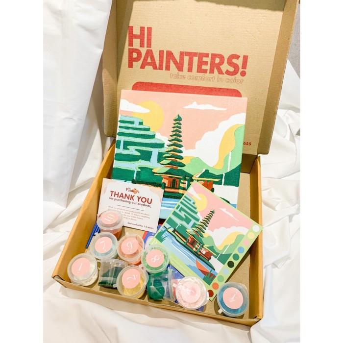 

Kanvas | Paint By Number [Bali] | Bypainters |Painting Kit| 20X20 & 10 Akrilik