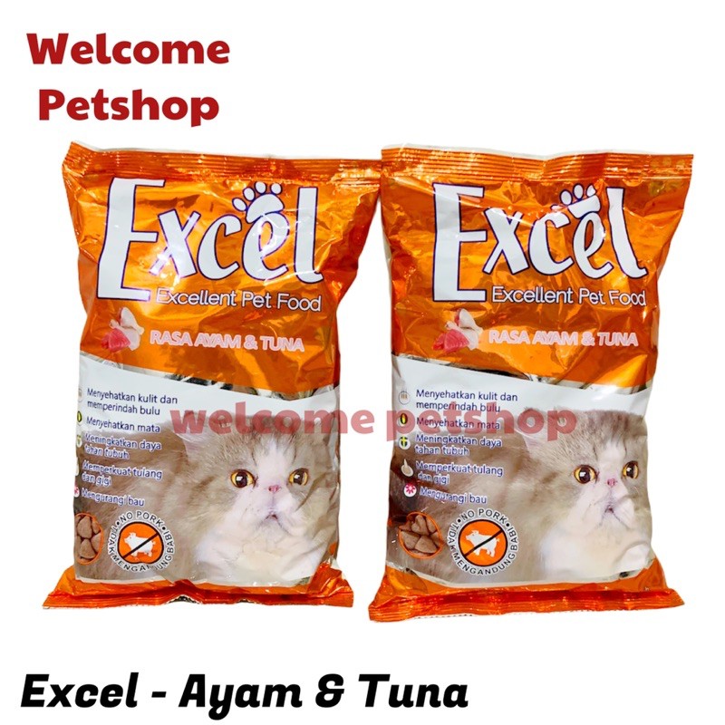 Excel 500gr Ayam dan Tuna / Makanan Kucing / Cat Food